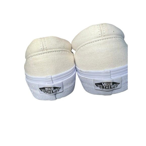 Lilo & Stitch Hand Painted Stitch Slip On White Vans White Women’s 9‎  Slip On - Picture 6 of 10